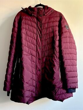 PAJAR Canada Nikola Packable Puffer Jacket Oxblood 3XL 3M Thinsulate Plus Size
